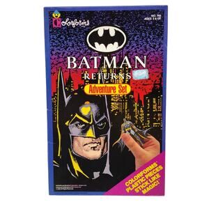 Vintage Batman Returns Adventure Set Colorforms 1992 No. 749 Catwoman Penguin